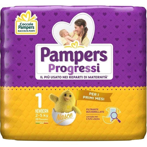 Procter & Gamble Pampers Pannolini Sensitive New Baby Pannolini 2-5 Kg 28 Pezzi-image