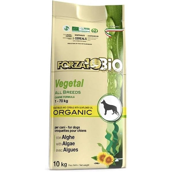 FORZA10 Forza10Bio Vegetal All Breeds Con Alghe - Alimento Completo Vegetale Per Cani Di Tutte Le Razze 10 Kg-image