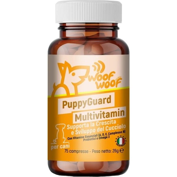 Woof Woof Puppyguard Multivitamin - Alimento Complementare Per Cuccioli 75 Compresse-image