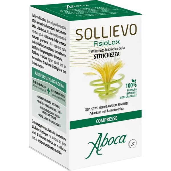 Aboca Sollievo Fisiolax - Dispositivo Medico Per La Stitichezza 27 Compresse-image