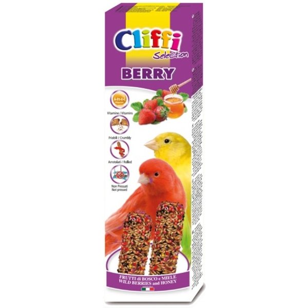CHEMI-VIT Cliffi Sticks Frutti Di Bosco - Alimento Completo Per Pappagallini Esotici 60 Gr-image