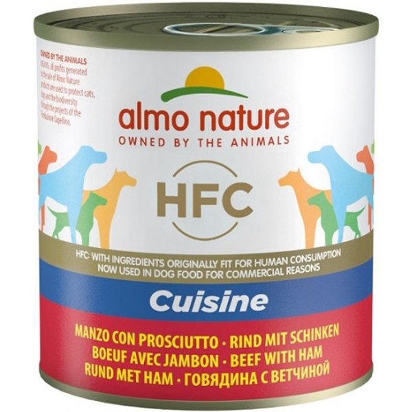 Almo Nature Hfc Cuisine Manzo Con Prosciutto - Alimento Umido Per Cani Adulti 290 Gr-image