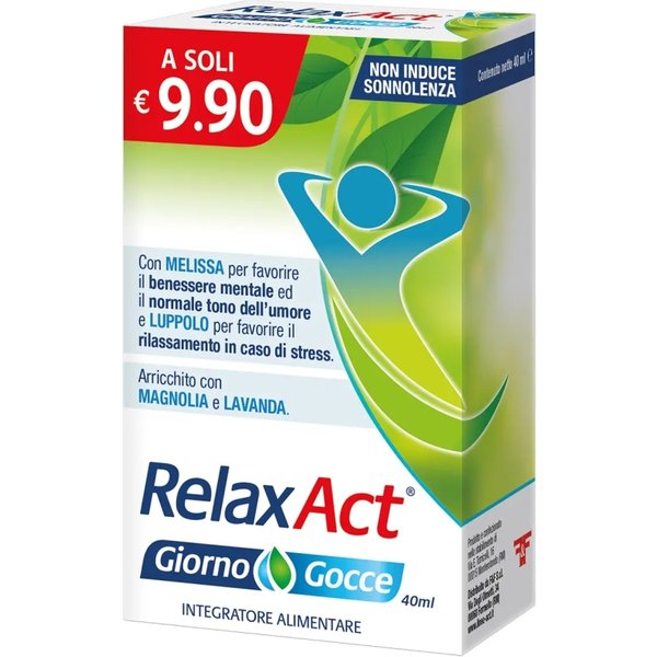 Relax Act Giorno Gocce Da 40 Ml - Integratore Per Il Tono Dell'umore-image