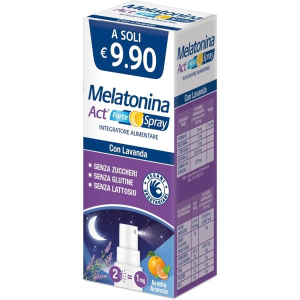 Melatonina Act Forte Spray 15 Ml - Integratore Per Il Sonno-image