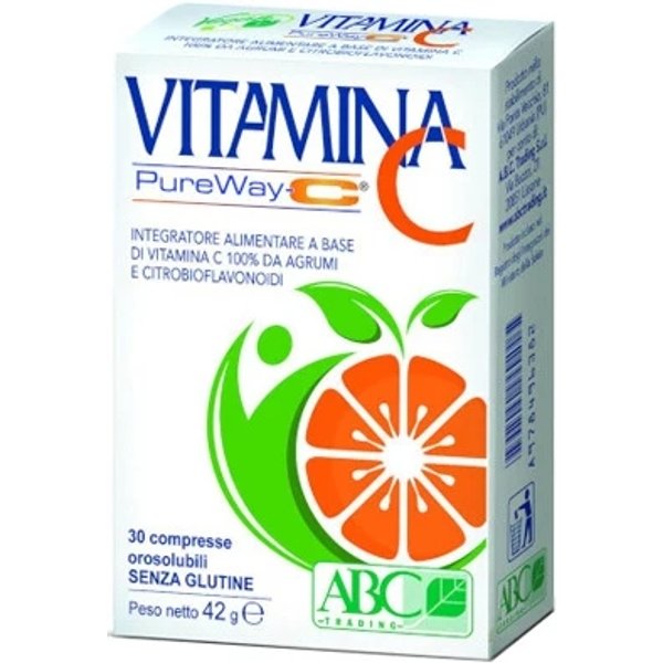 Vitamina C Pureway-C 30 Compresse - Integratore Per Il Sistema Immunitario E Lo Stress Ossidativo.-image
