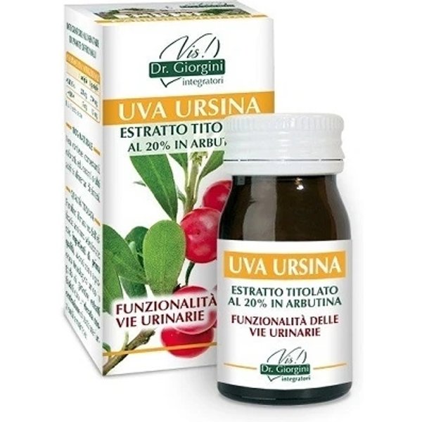 Dr. Giorgini Uva Ursina Estratto Titolato 60 Pastiglie - Integratore Per Le Vie Urinarie-image