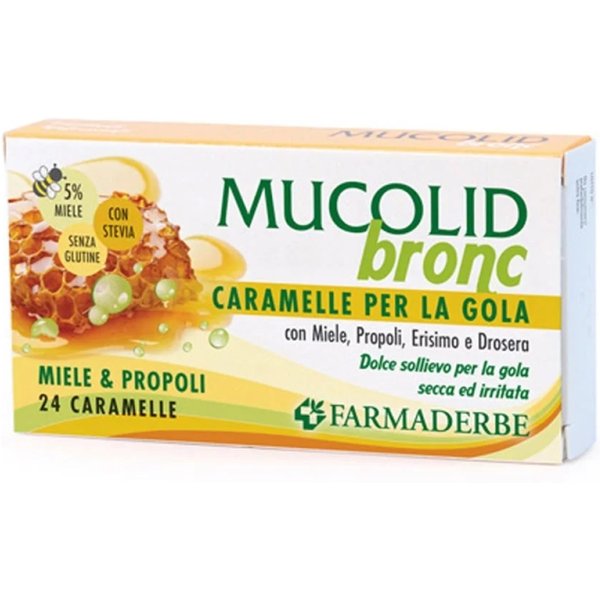 Mucolid Bronc - Caramelle Gola E Raucedine 24 Caramelle-image