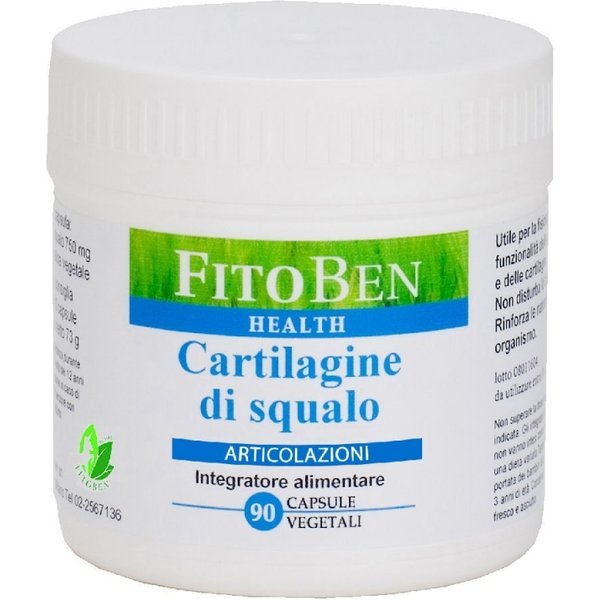 Cartilagine Di Squalo Polvere 90 Capsule - Integratore Per Le Articolazioni-image