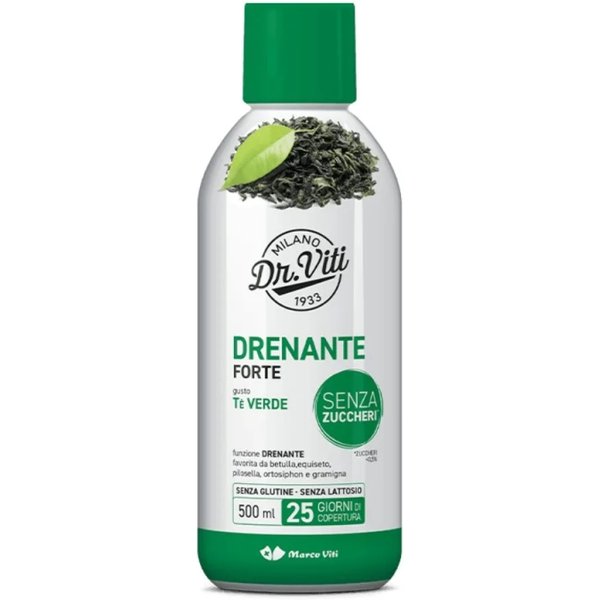 Marco Viti Drenante Forte 500 Ml - Integratore Drenante E Antiossidante Gusto Tè Verde-image
