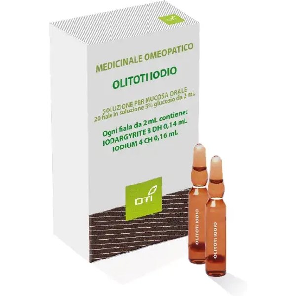 Oti Olitoti Iodio 2 Mll - Farmaco Omeopatico Per Mucosa Orale 20 Fiale-image