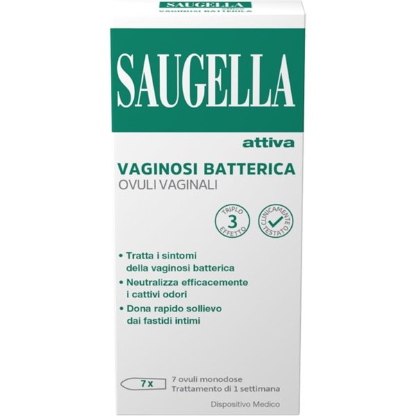Saugella Attiva Vaginosi Batterica - 7 Ovuli Monodose-image
