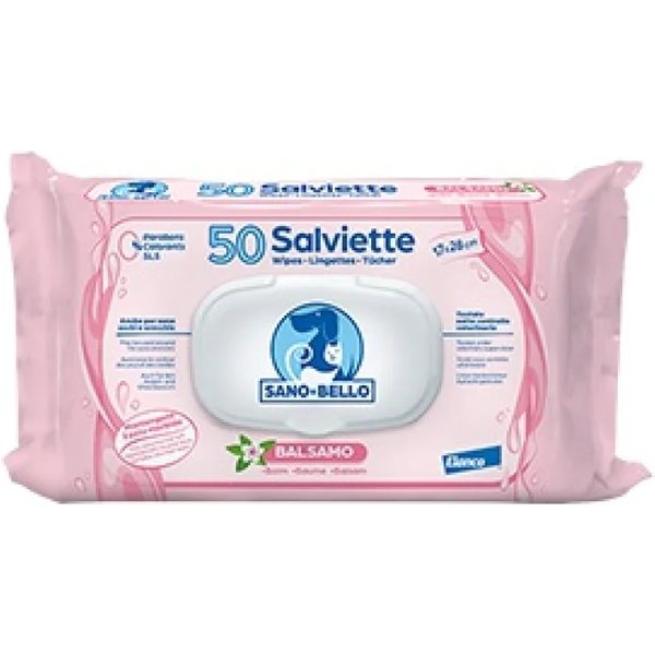 Elanco Sano E Bello - 50 Salviette Detergenti Al Balsamo Per Cani E Gatti-image