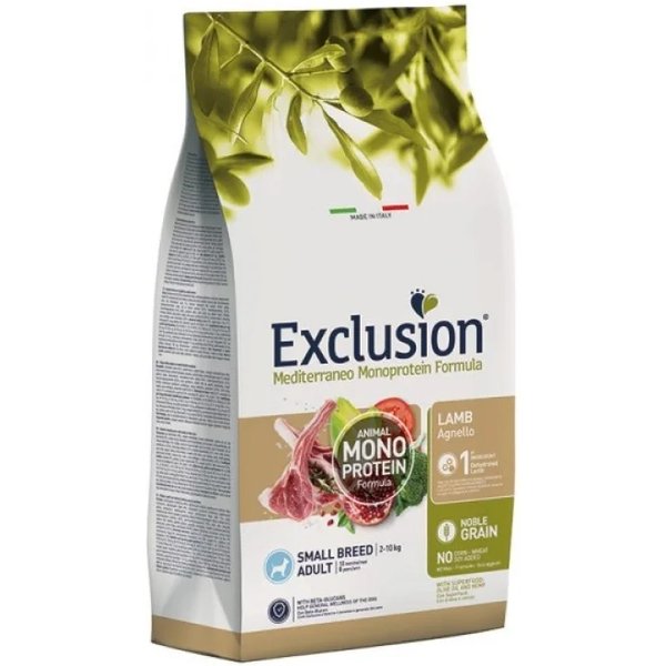 Exclusion Mediterraneo Monoprotein Agnello - Alimento Completo Per Cani Adulti Di Piccola Taglia 500 Gr-image