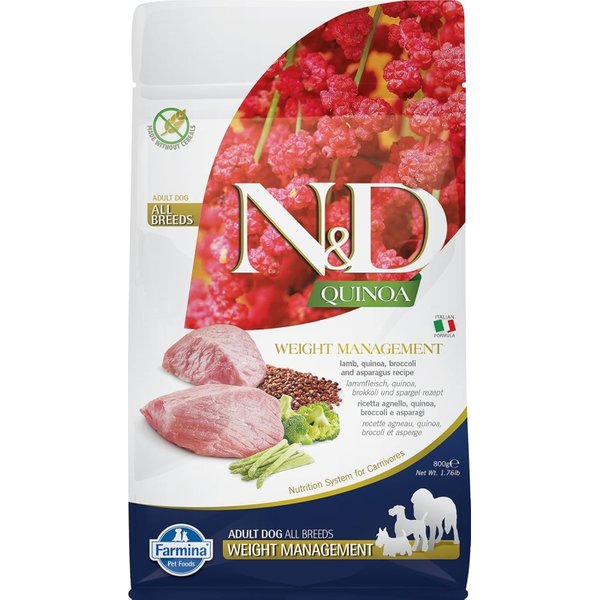 Farmina N&D Mini Quinoa Weight Management Agnello E Broccoli - Alimento Completo Per Cani Adulti Mini 800 Gr-image