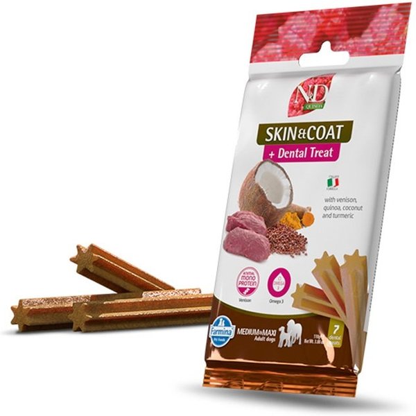 Farmina N&D Dental Treat - Snack Per Cani Medium Maxi Per L'igiene Orale Quinoa E Anatra 100 Gr-image