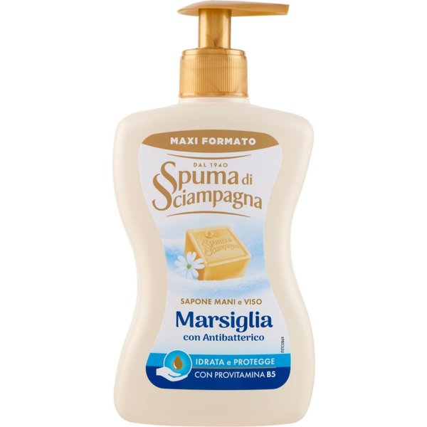 Spuma Di Sciampagna Marsiglia - Sapone Mani E Viso Con Antibatterico 430 Ml-image