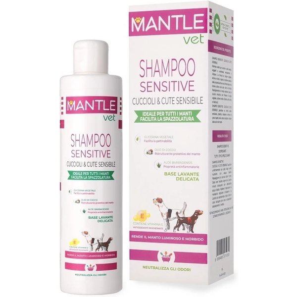 Pharmarei S Mantle Vet Shampoo Sensitive - Detergente Per Cuccioli E Cute Sensibile 250 Ml-image