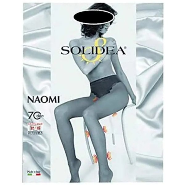 Solidea Naomi - Collant Modellante 70 Den (12-15 Mmhg) Compressione Graduata Taglia 4L Nero-image