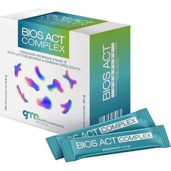 Bios Act Complex 20 Bustine - Integratore Di Alfa-Lattoalbumina E Caseina Idrolizzata-image