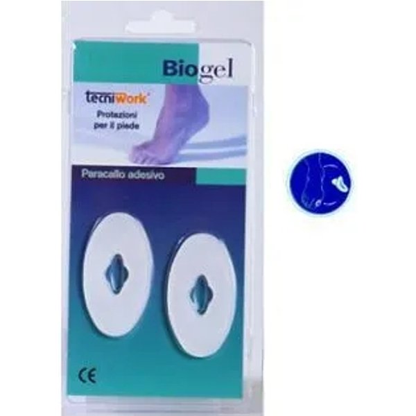 Tecniwork Biogel - Paracallo Autoadesivo In Morbido Gel Con Foro Centrale 2 Pezzi-image