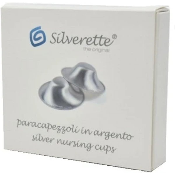 Tecnologia Ospedaliera Silverette - 2 Coppette Per Allattamento In Argento 925 Taglia Mini-image