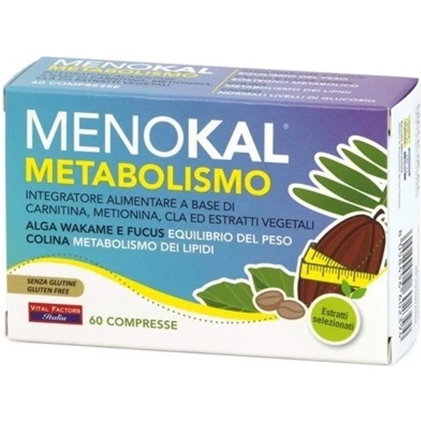 Italia Menokal Metabolismo 60 Compresse - Integratore Per L' Equilibrio Del Peso Corporeo-image