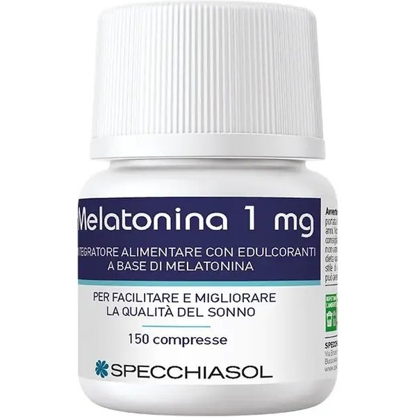 melatonina 1 mg 150 compresse - integratore alimentare per favorire il sonno-image