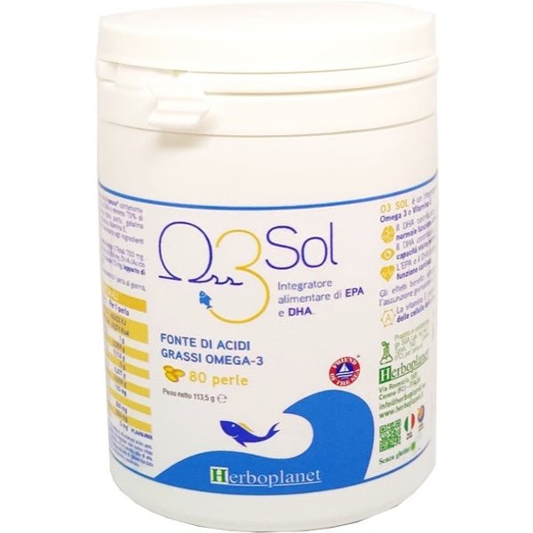 O3 Sol 80 Perle - Integratore Per La Funzione Cerebrale E La Capacità Visiva-image