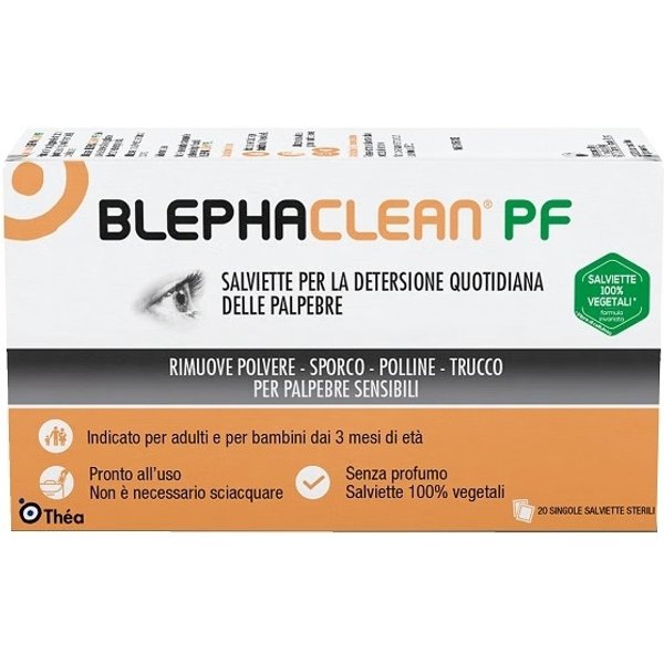 Blephaclean Pf - 20 Salviette Detersione Quotidiana Palpebre Senza Profumo-image