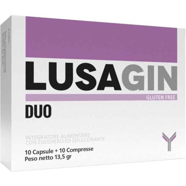Lusagin Duo 10 Capsule Più 10 Compresse - Integratore Per L'apparato Urogenitale E Il Tratto Urinario-image