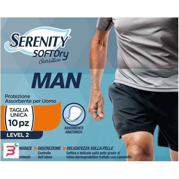Serenity Man Sensitive - 10 Assorbenti Per Uomo Level 2 Taglia Unica-image