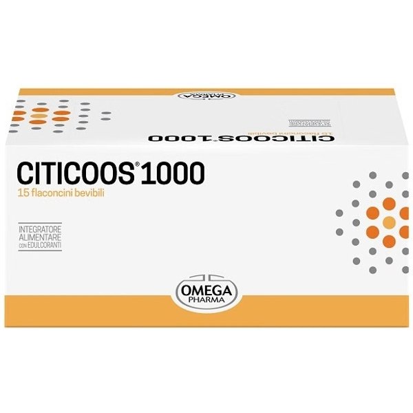 Citicoos 1000 - Integratore Per Lo Stress Ossidativo E Il Sistema Nervoso 15 Flaconcini Da 10 Ml-image