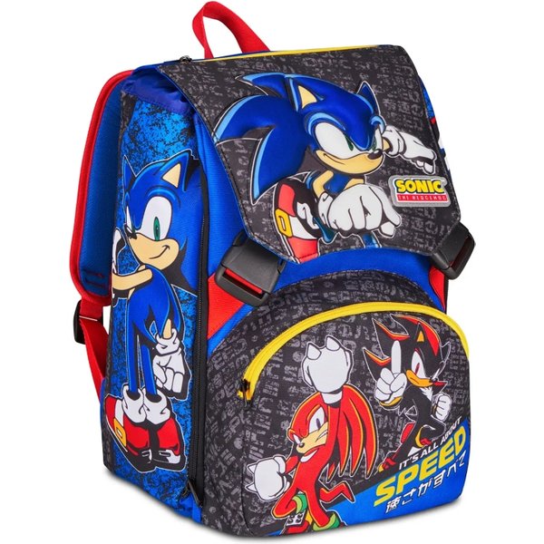 Seven Sonic The Hedgehog Speed - Zaino Scuola Sdoppiabile Schienale Preformato 24 Litri-image