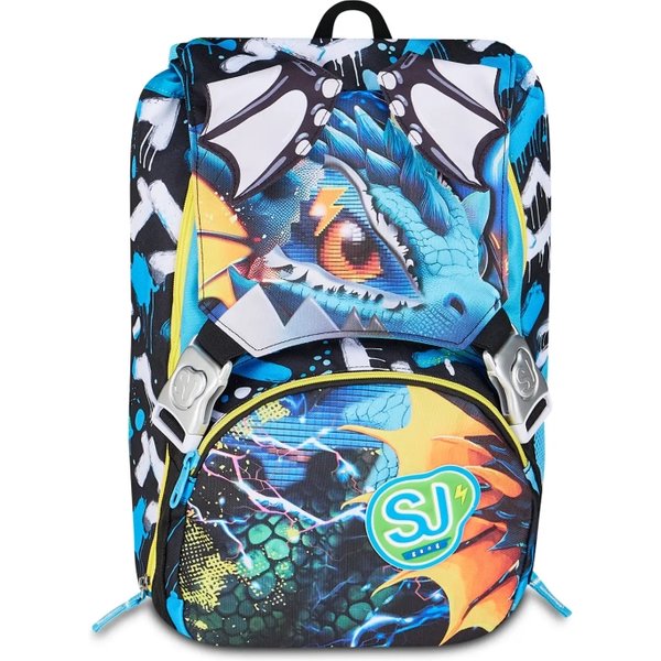 Seven Sj Gang Metal Dragon Boy Zaino Sdoppiabile Big Estensibile 24 Litri 27 X 39 X 16 Cm-image