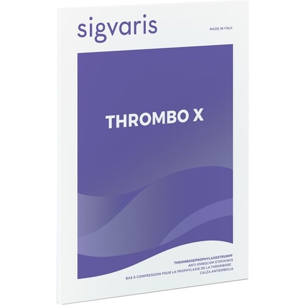 Sigvaris Thrombo-X - Gambaletto Per Profilassi Antitrombotica Taglia M Modello Normale Bianco-image