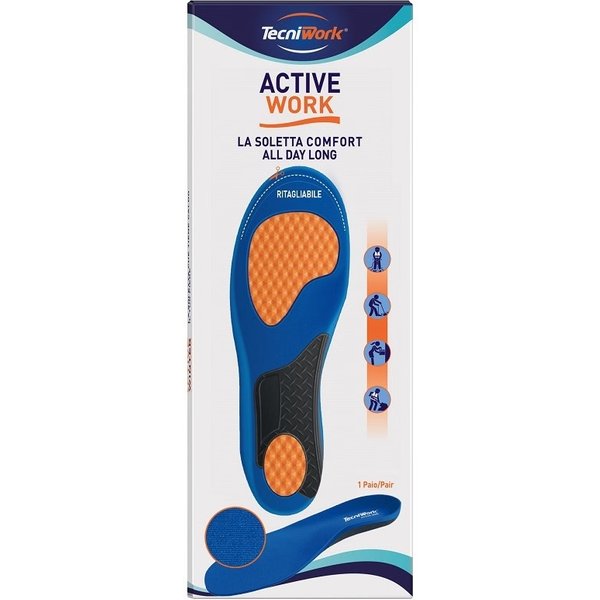 Solette Active Work - Solette Ammortizzanti Per Calzature Da Lavoro Taglia L (44-45)-image