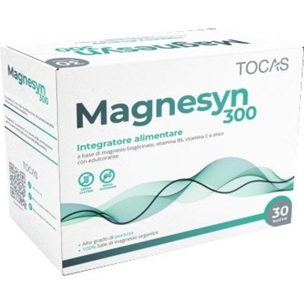 Magnesyn 300 - Integratore Stanchezza E Affaticamento 30 Bustine-image