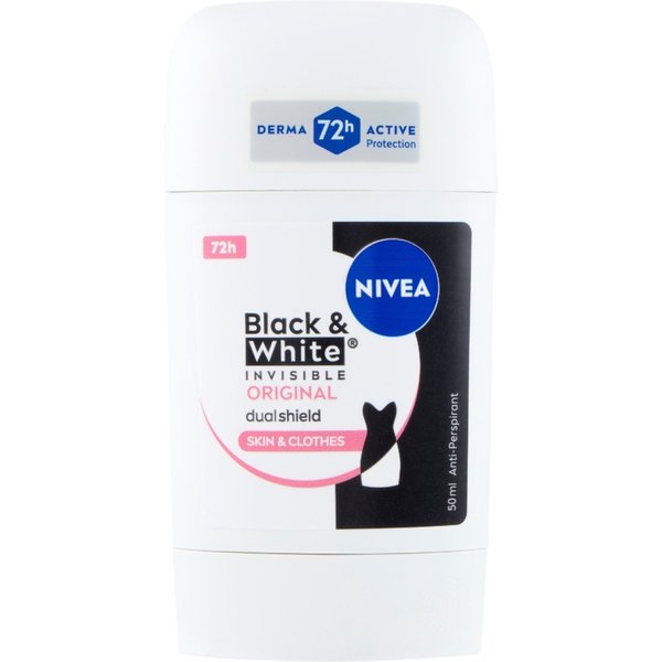 Nivea Black & White Invisible Original - Deodorante Stick 72H Senza Alcool 50 Ml-image