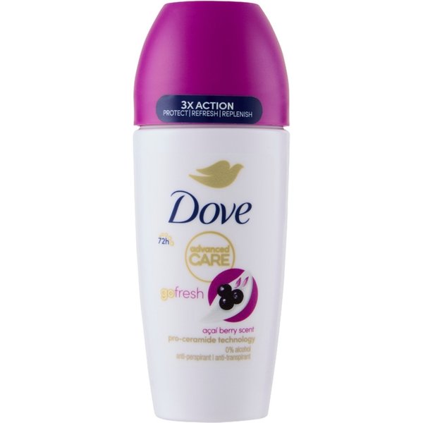 Dove Advanced Care Go Fresh - Deodorante Antitraspirante Al Profumo Di Bacche Di Acai - Roll-On 50 Ml-image