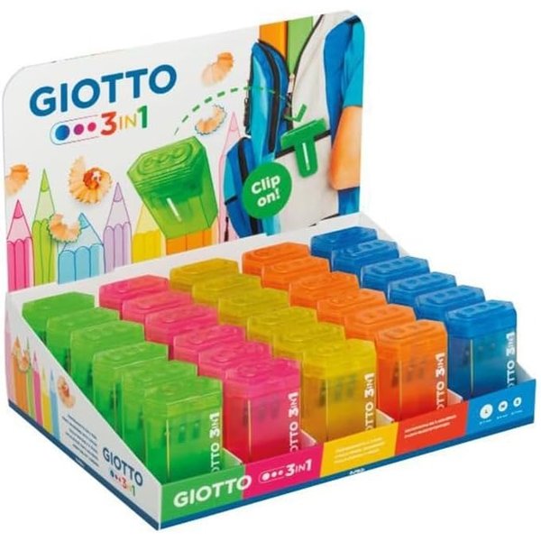 Giotto Giotto 3In1 - Confezione Da 30 Temperamatite A 3 Fori Con Serbatoio-image