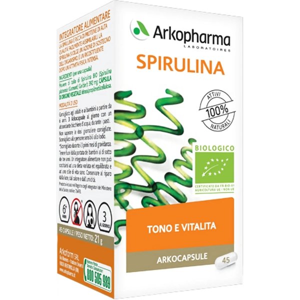 Arkocapsule Spirulina Bio 45 Capsule - Integratore Energizzante-image