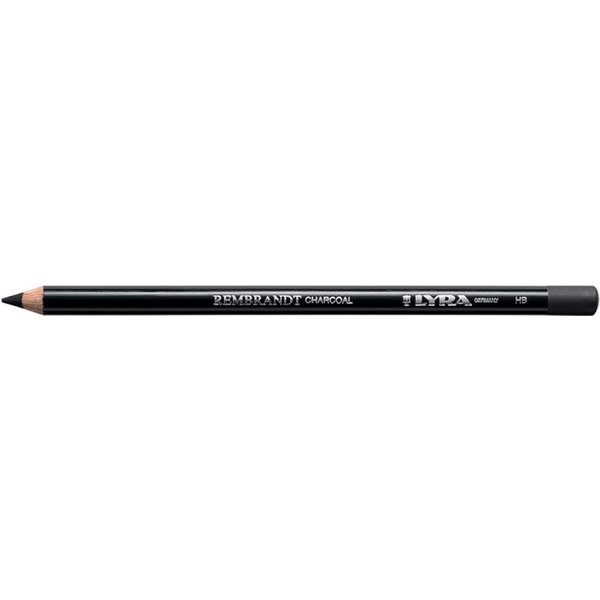 Lyra Rembrandt - 12 Matite Carboncino Gradazione HB Tono Nero Opaco-image