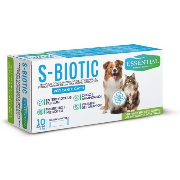 Essential S-Biotic - Mangime Complementare Dietetico Per Cani E Gatti 20 Gr-image