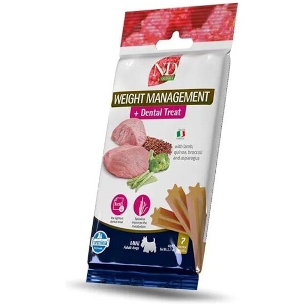 Farmina Snack Cane Mini Quinoa Agnello - Snack Funzionale Per Cani Per Controllo Peso E Igiene Orale 60 Gr-image