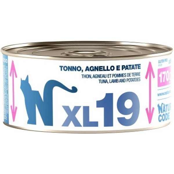 Natural Code XL 19 Tonno Agnello E Patate - Alimento Completo Per Gatti 170 Gr-image