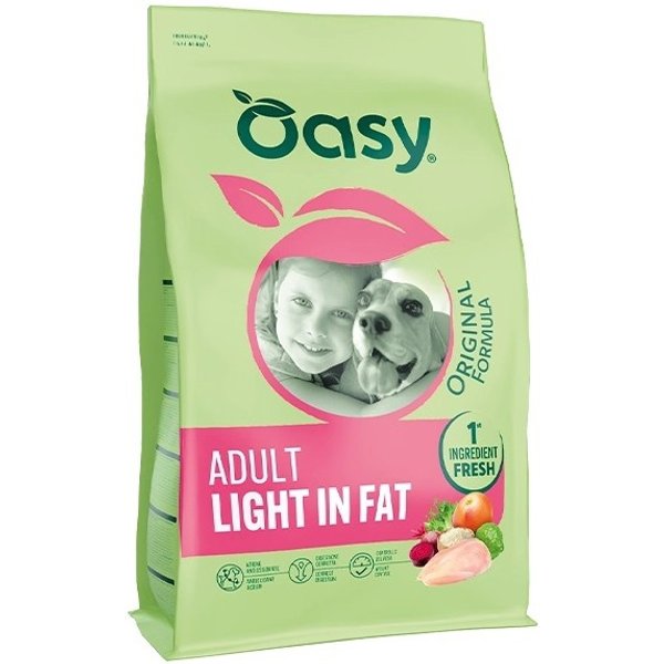 Oasy Original Formula Cane Adult Light In Fat Pollo - Cibo Secco Completo Per Cani Adulti In Sovrappeso 10 Kg-image