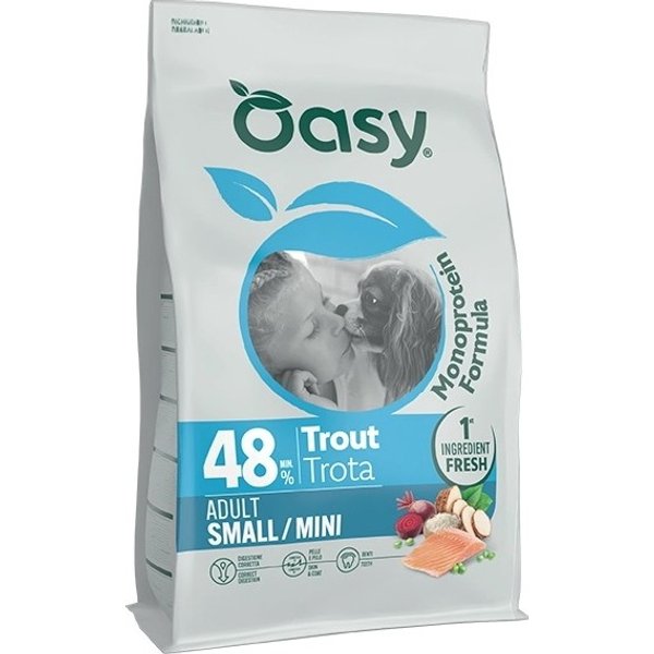 Oasy Monoprotein Formula Trota - Alimento Completo Per Cani Adulti Di Taglia Piccola 800 Gr-image
