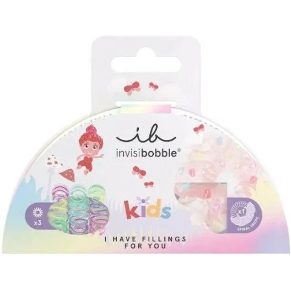 Invisibobble Kids SET I Have Fillings For You - 1 Sprunchie E 3 Elastici Spiralati Per Capelli Delicati-image