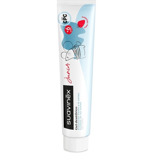 Suavinex Gel Dentifricio Junior Protezione Carie Gusto Fragola 6 Anni + 75 Ml-image