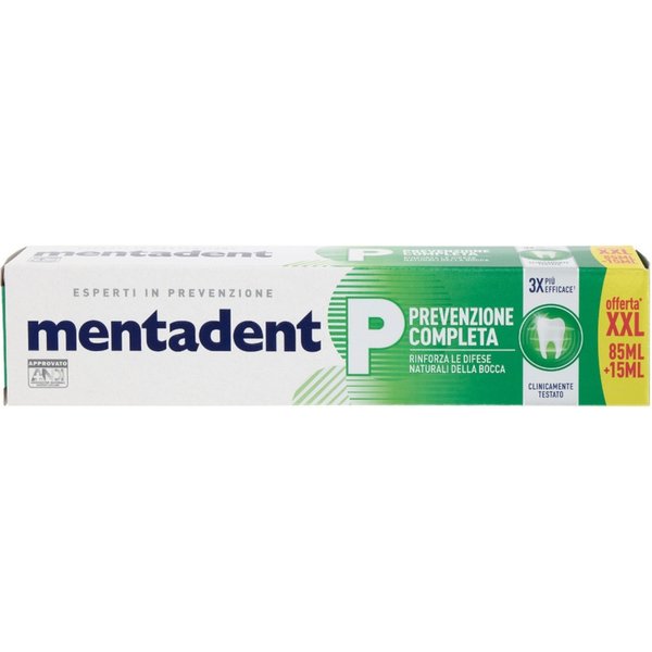 Mentadent Prevenzione Completa - Dentifricio Protezione Globale 24 Ore XXL 85 Più 15 ML-image